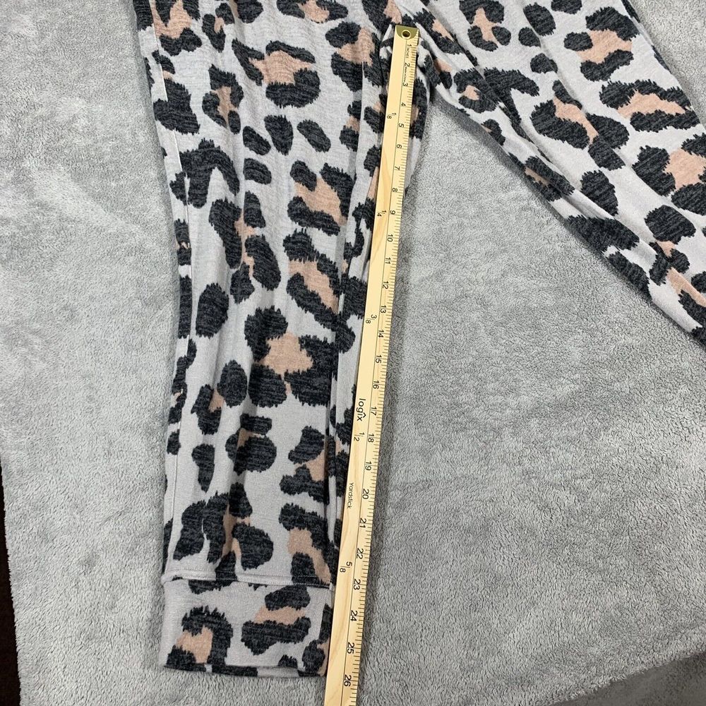 Jessica Simpson Cozy Animal Print Stretch Waist Pocket Jogger Pants Plus Size 2X - Picture 9 of 12